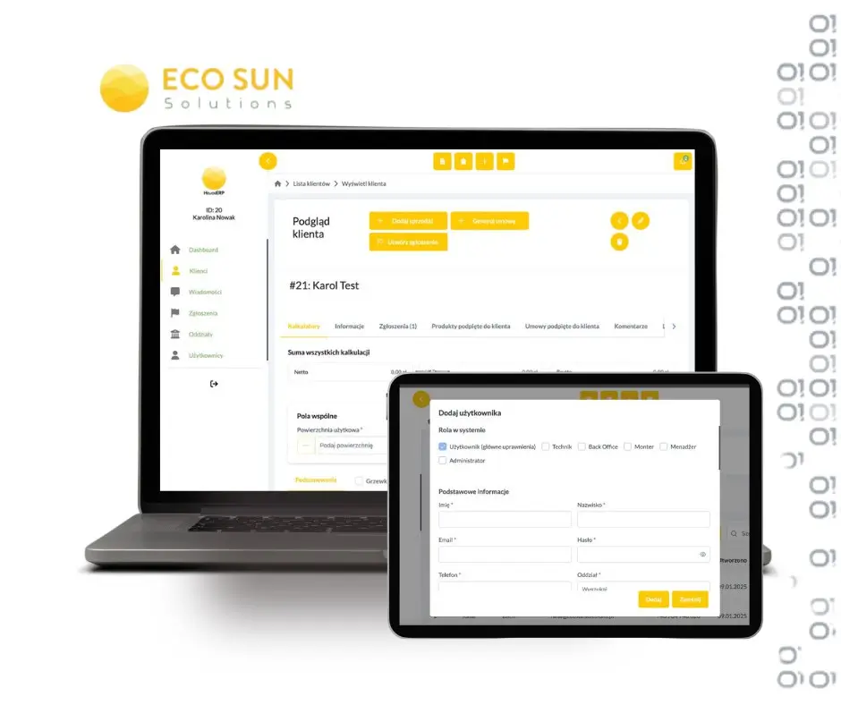 System ERP dla firm OZE - Helios